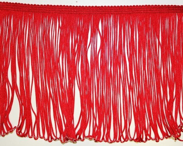 Stretch Fringing Red