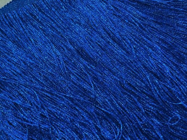 Stretch Fringing Metallic Royal