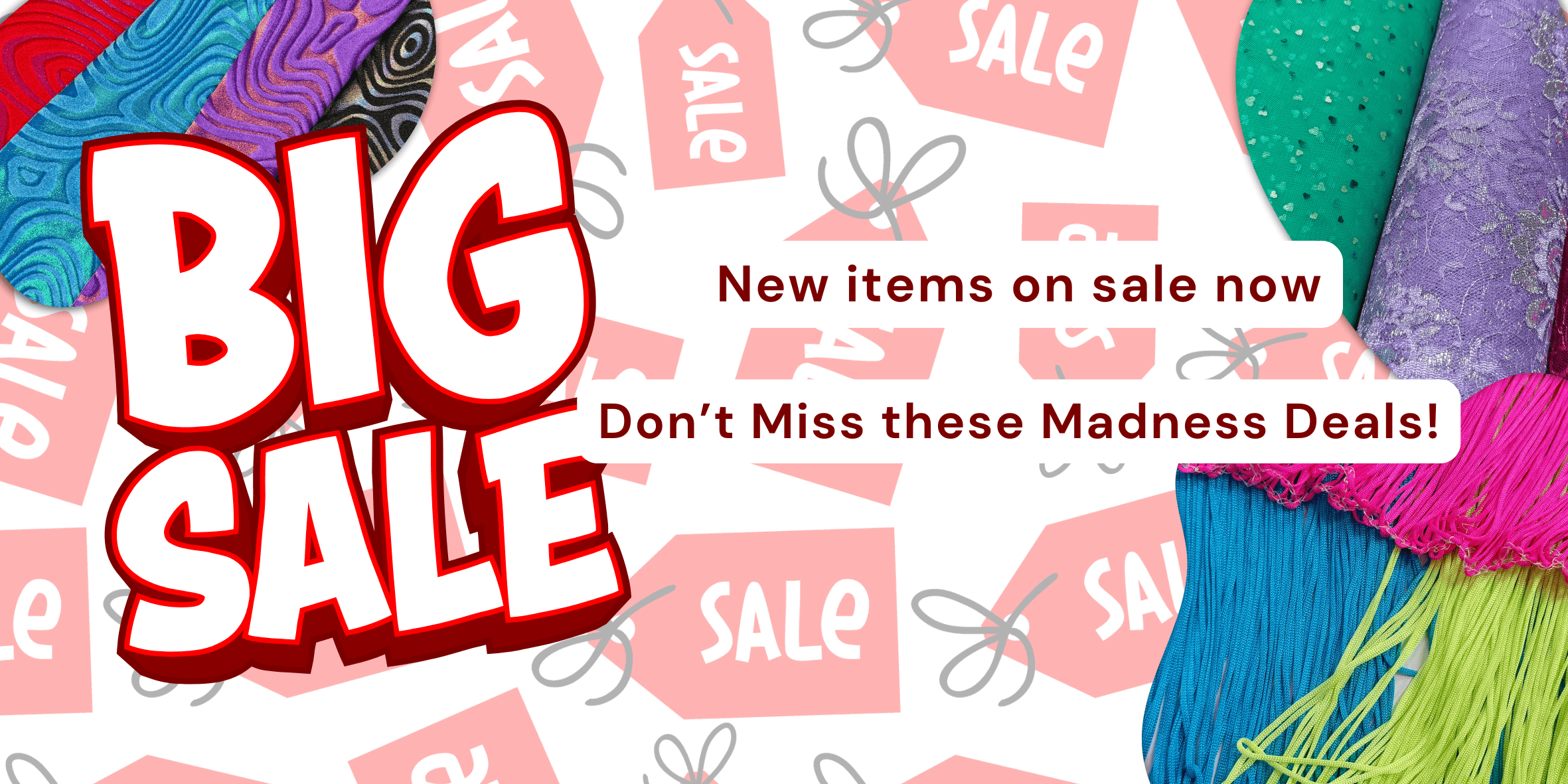 Big Sale - New items on sale now. Don't miss these madness deals!